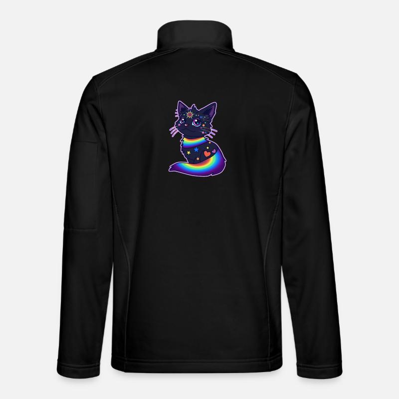 Pride Cat - Unisex Softshell Jacket - black