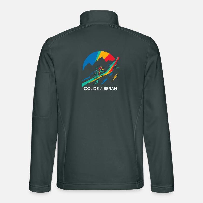 Col de l'Iseran Cycling Frankreich Unisex Softshelljacke