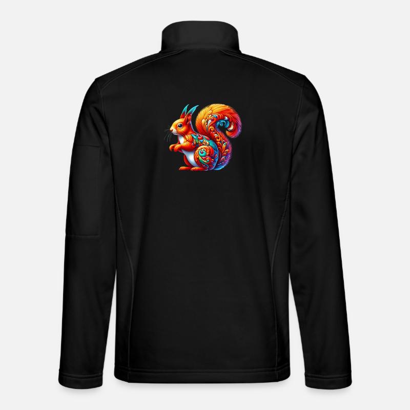 Eichhörnchen - Unisex Softshelljacke - Schwarz