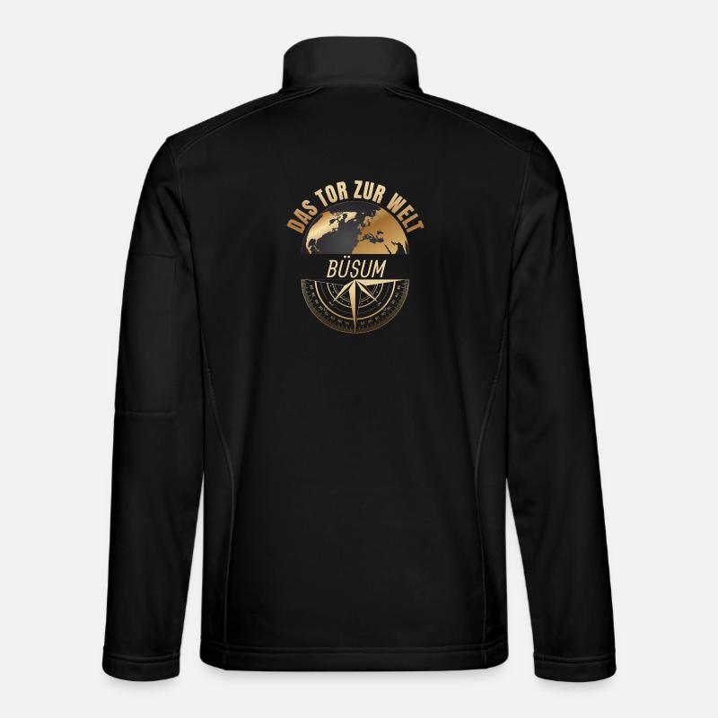 Das Tor zur Welt - Büsum - Unisex Softshelljacke - Schwarz