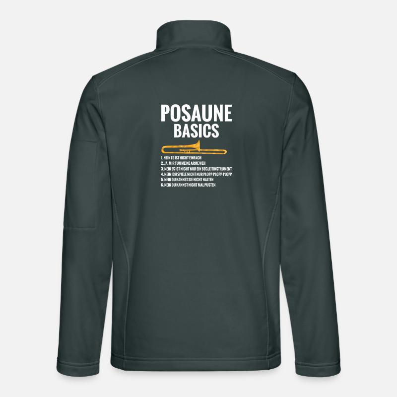 Posaune Basics Regeln Blaskapelle Blasmusik Unisex Softshelljacke