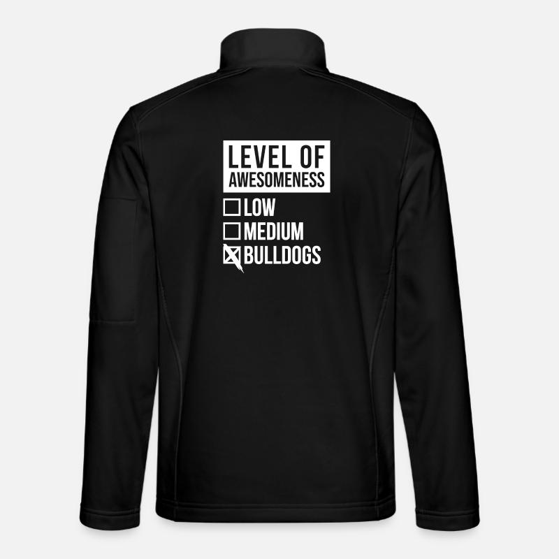 Bulldogge - Unisex Softshelljacke - Schwarz