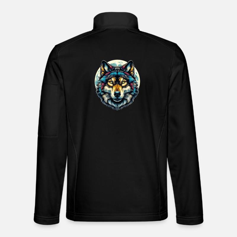 Wolf - Unisex Softshell Jacket - black