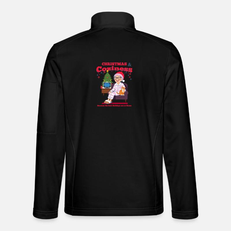Weihnachten bei Oma - Unisex Softshelljacke - Schwarz