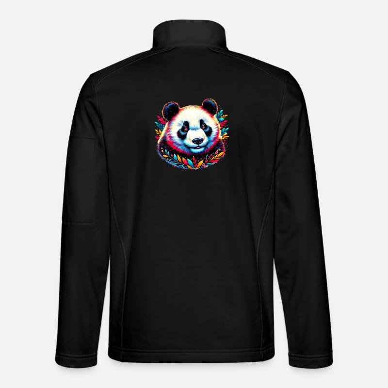 Panda - Unisex softshelljakke - sort