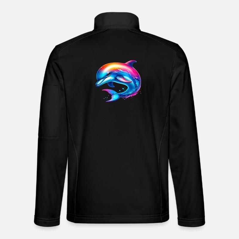 Delfin - Unisex Softshelljacke - Schwarz