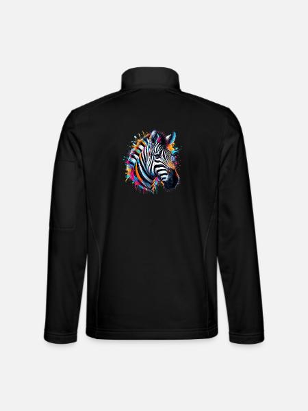 Zebra - Unisex Softshell Jacket - black
