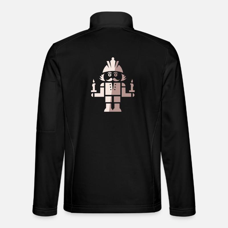 Nutcracker Miner Christmas Symbol Candles Unisex Softshell Jacket