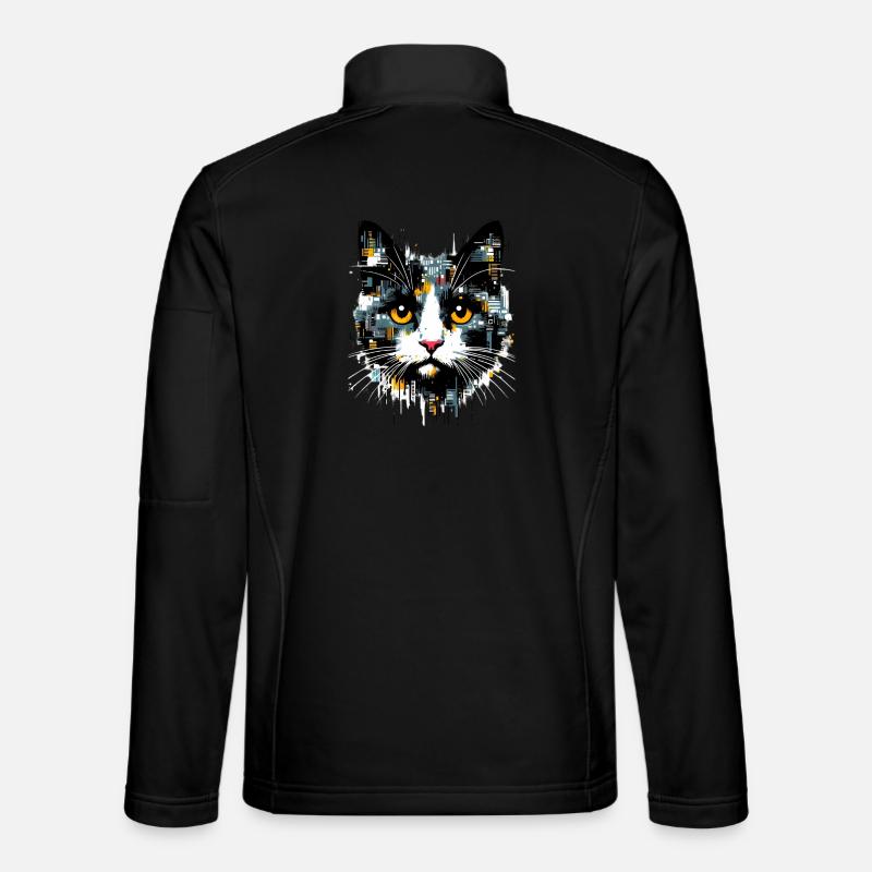 Chat - Veste en tissu softshell Unisexe - noir