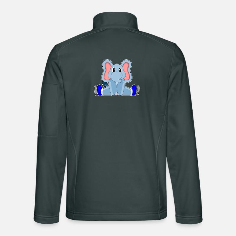 Patins à glace éléphant Veste en tissu softshell Unisexe