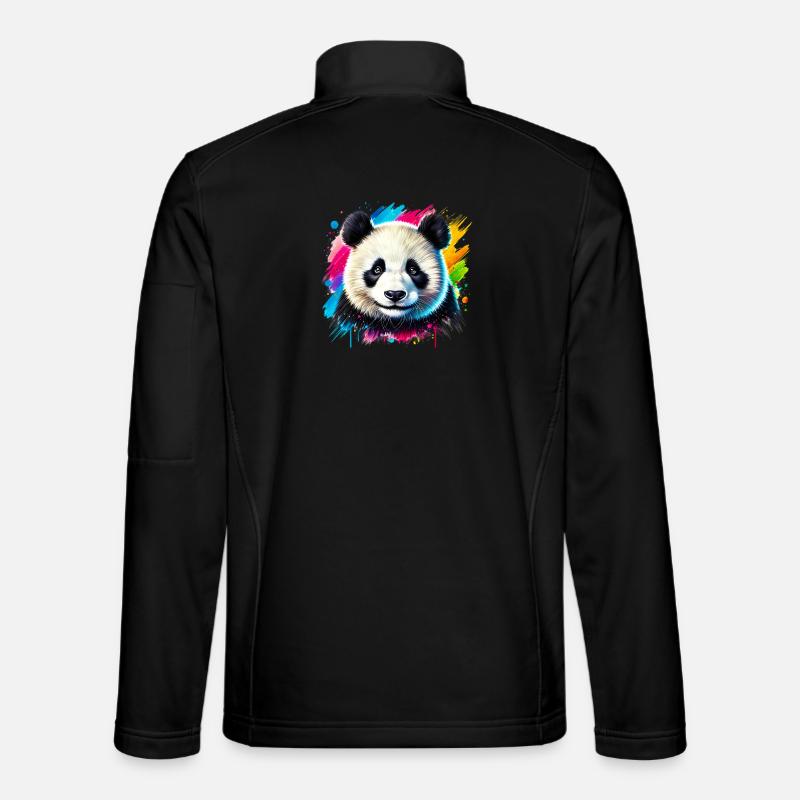 Panda - Veste en tissu softshell Unisexe - noir
