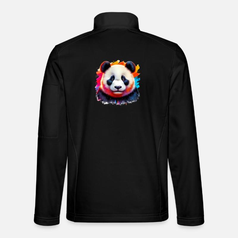 Panda - Veste en tissu softshell Unisexe - noir