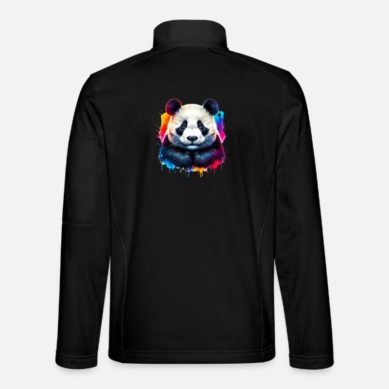 Panda - Unisex Softshell Jacket - black