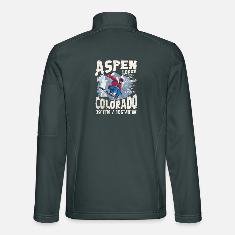 Verschneiter Bergläufer Unisex Softshelljacke