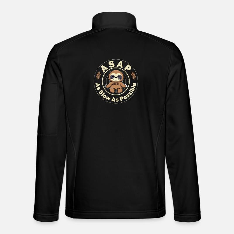 So langsam wie möglich - Unisex Softshelljacke - Schwarz