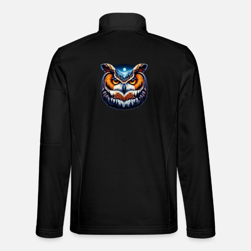 Owl - Unisex Softshell Jacket - black