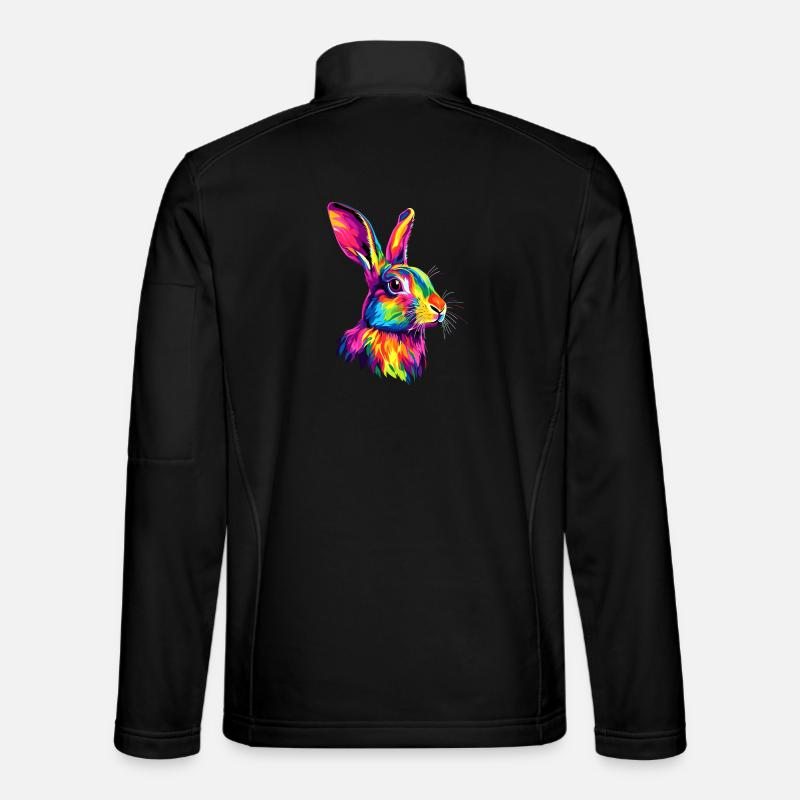 Lapin Lapin Lover Lièvre Lapin Mignons Lapins Veste en tissu softshell Unisexe
