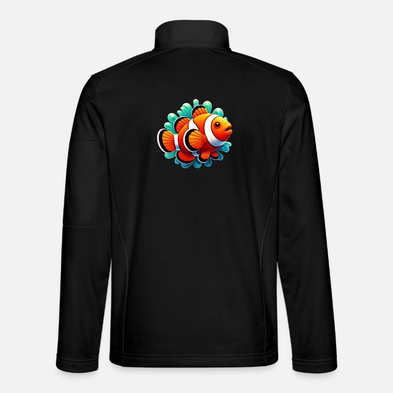 Clownfisch - Unisex Softshelljacke - Schwarz