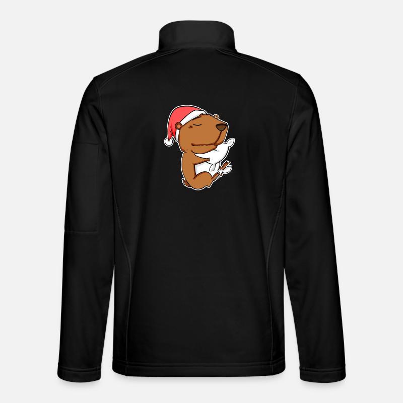 Capybara Wasserschwein Geschenk - Unisex Softshelljacke - Schwarz