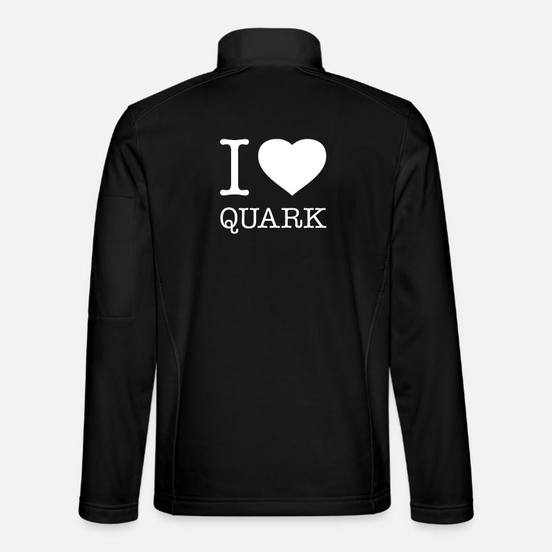 I LOVE QUARK - Unisex Softshelljacke - Schwarz