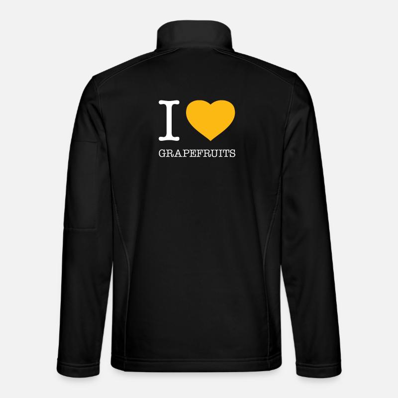 I LOVE GRAPEFRUITS - Unisex Softshell Jacket - black