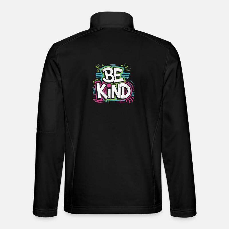 Be Kind - Neon! - Unisex Softshelljacke - Schwarz