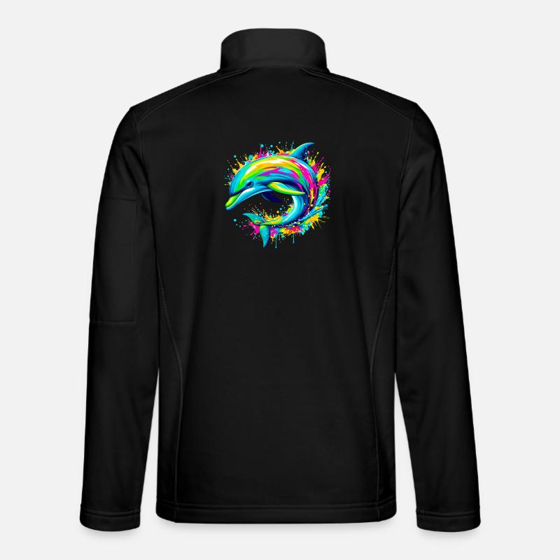 Dolphin - Unisex Softshell Jacket - black