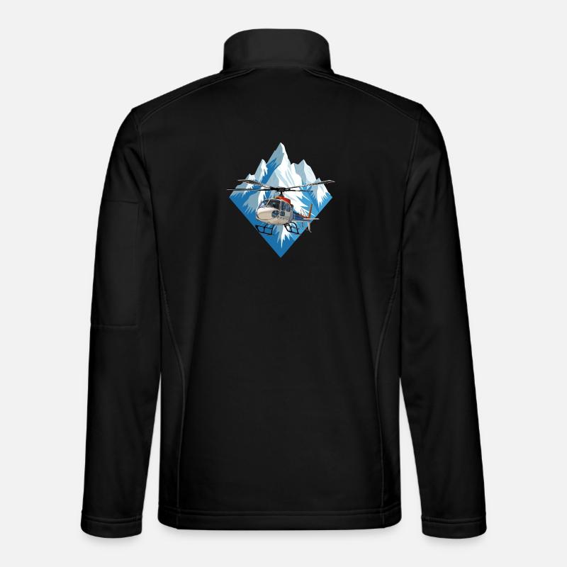 Helicopters in winter operations Unisex Softshell Jacket