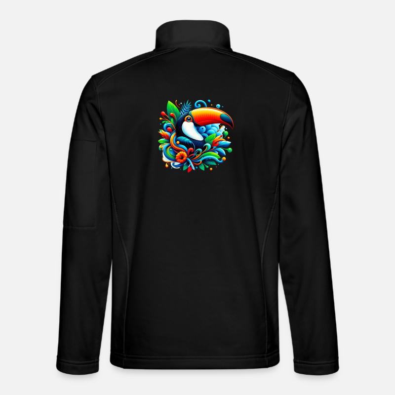 Toucan - Unisex Softshell Jacket - black