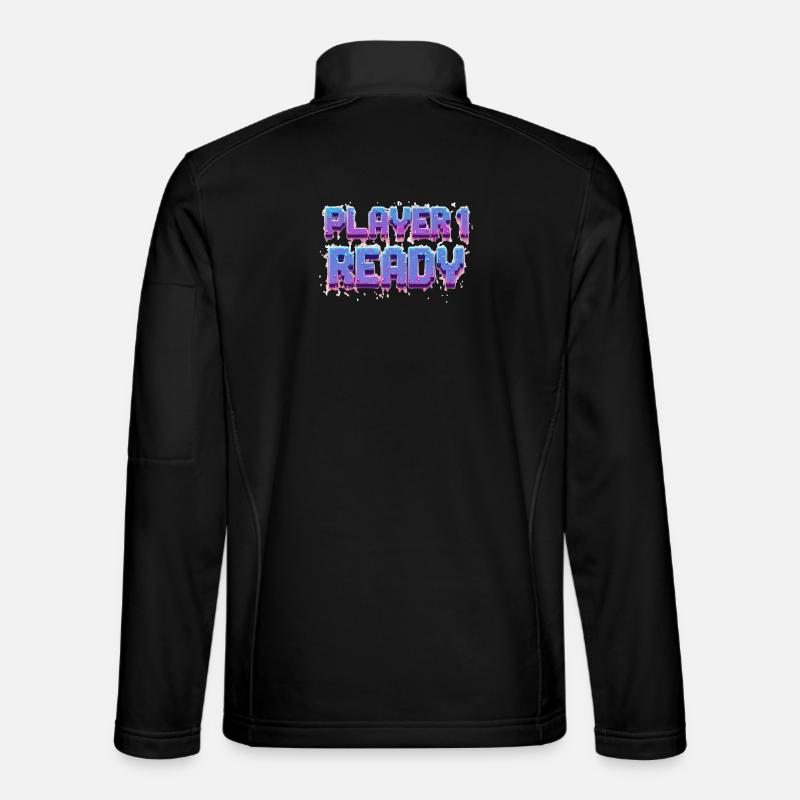 Player 1 Ready - Unisex Softshelljacke - Schwarz