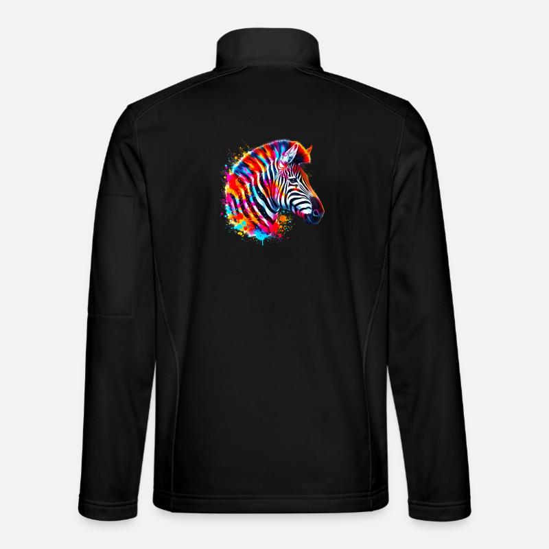 Zebra - Unisex Softshell Jacket - black