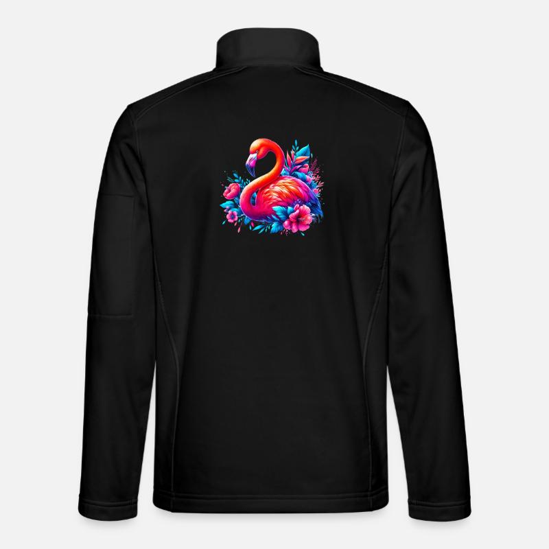 Flamingo - Unisex Softshell Jacket - black