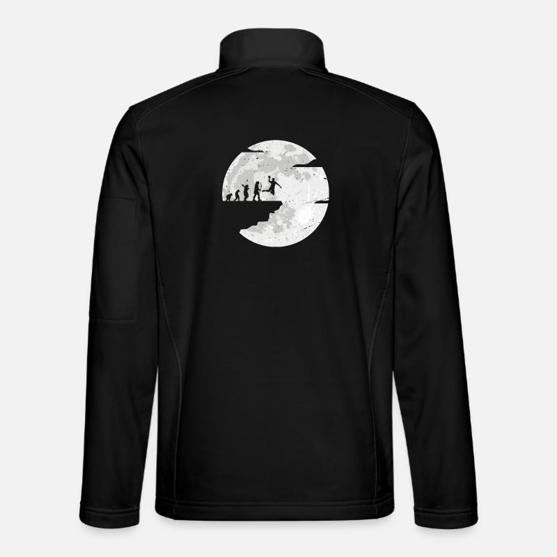 Célébration de l’évolution de la lune - Veste en tissu softshell Unisexe - noir