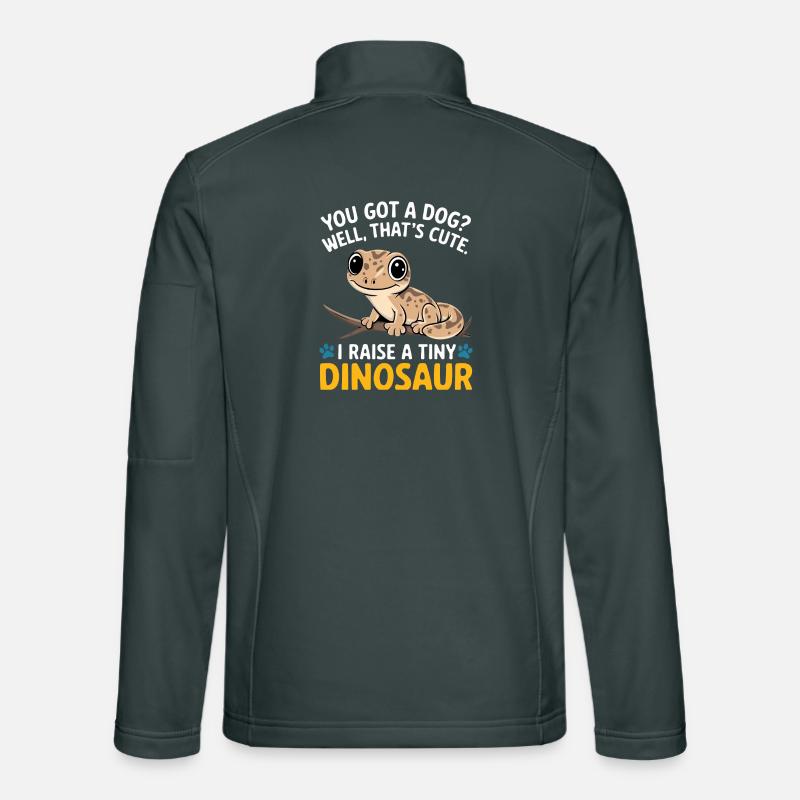 Lustige winzige Dinosaurier-Eidechse Unisex Softshelljacke