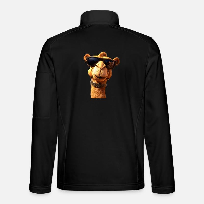 Kamel Dromedar Trampeltier Camel Geschenk Kamele - Unisex Softshelljacke - Schwarz