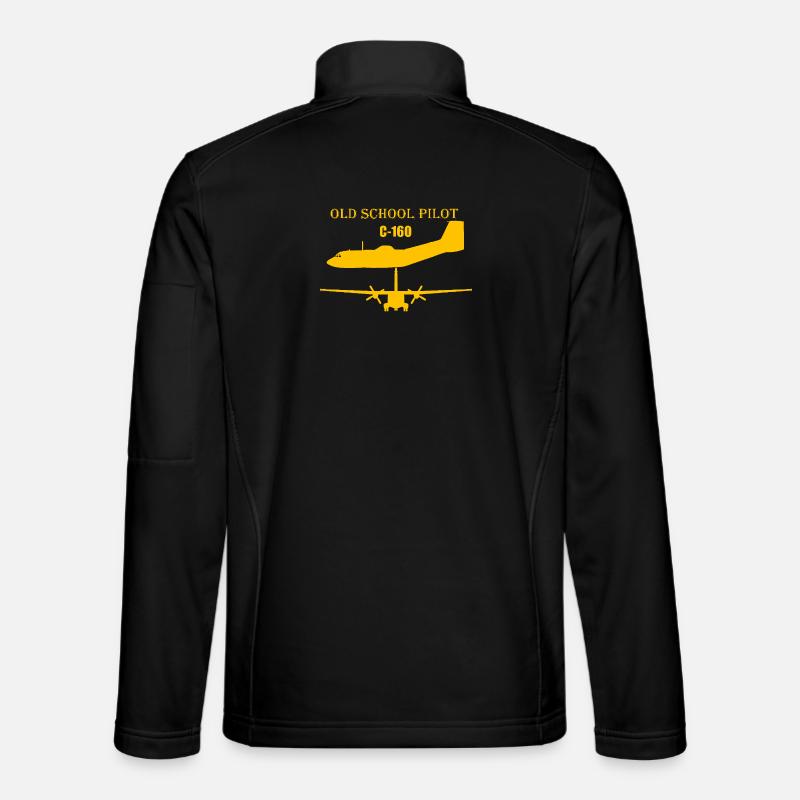 Pilote à l’ancienne C-160 - Veste en tissu softshell Unisexe - noir