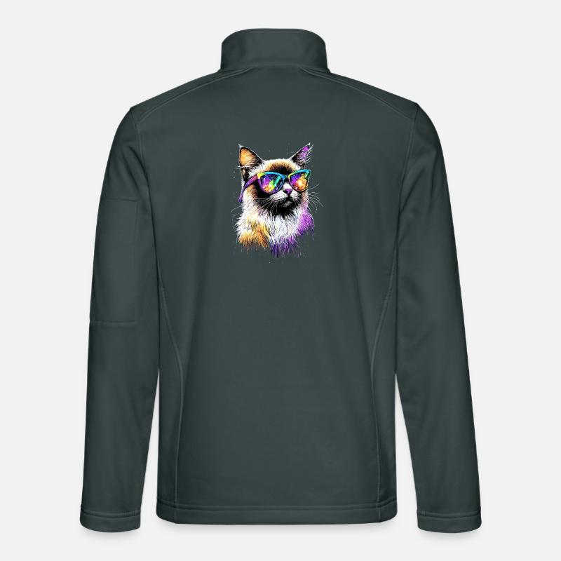 Chat Birman Chat Birman Sacré Chat Birman Mignon Chats Birmans Veste en tissu softshell Unisexe