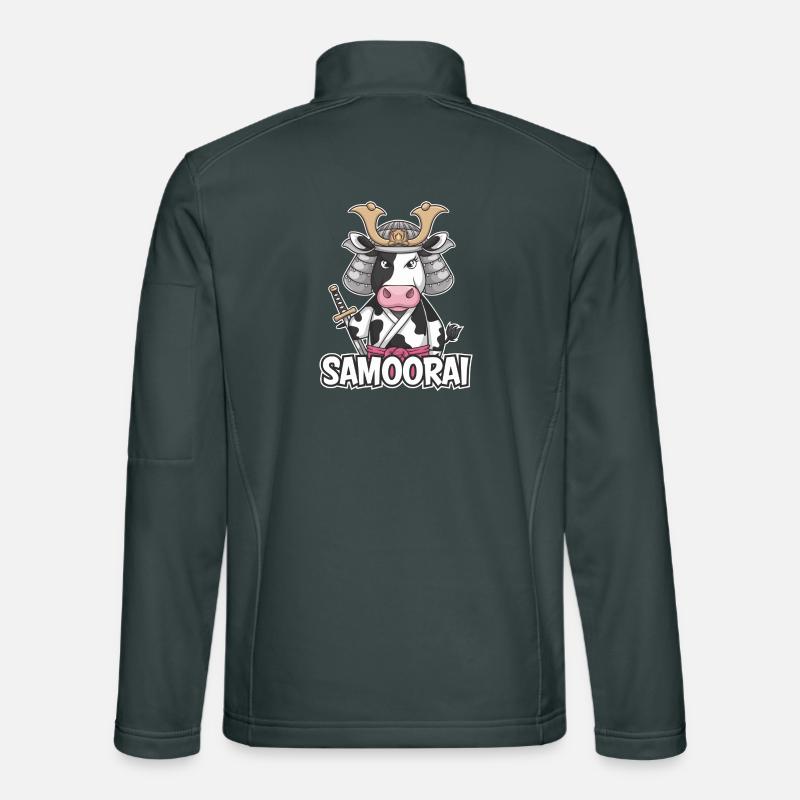 Samoorai: Die Kriegerkuh Unisex Softshelljacke