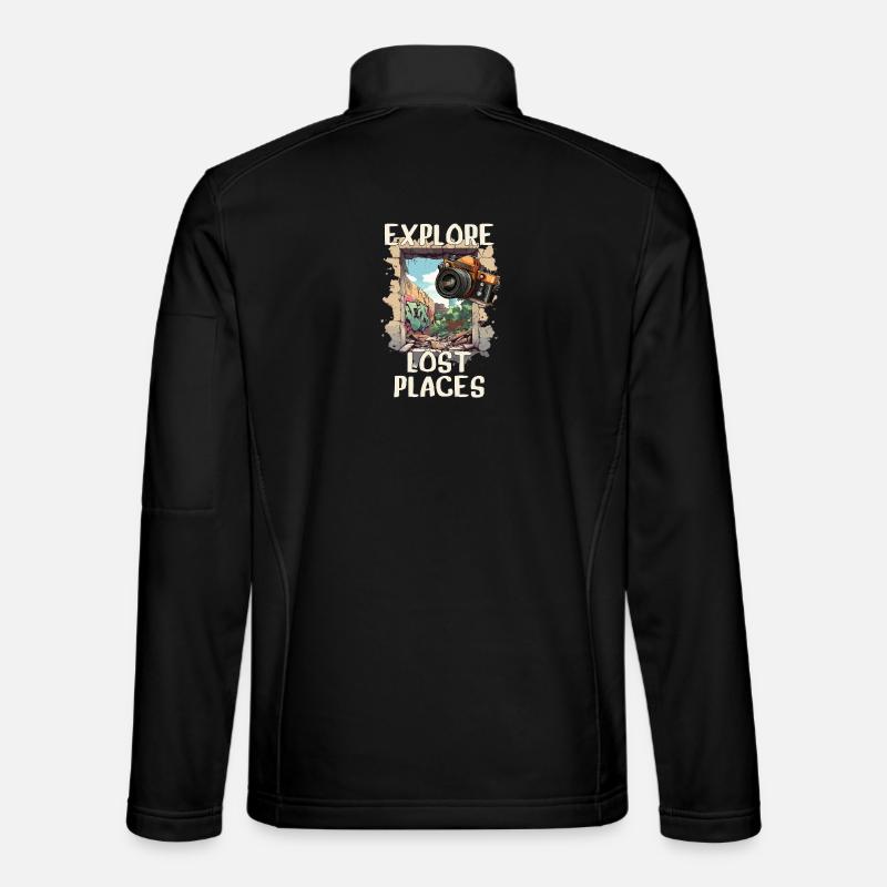 Explore Lost Places - Unisex Softshelljacke - Schwarz