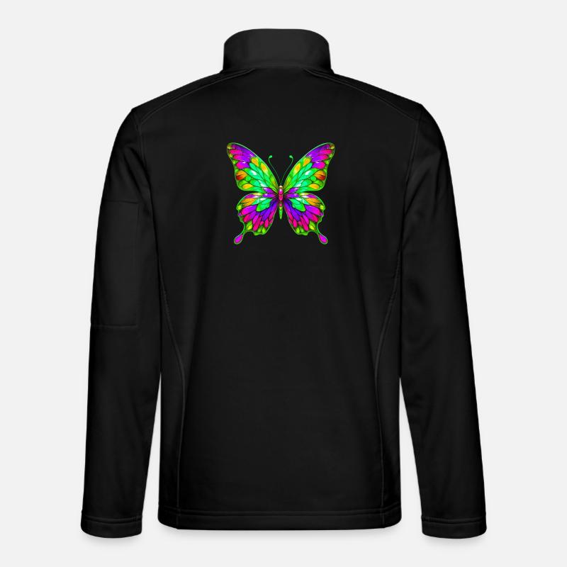 Butterfly - Unisex Softshell Jacket - black