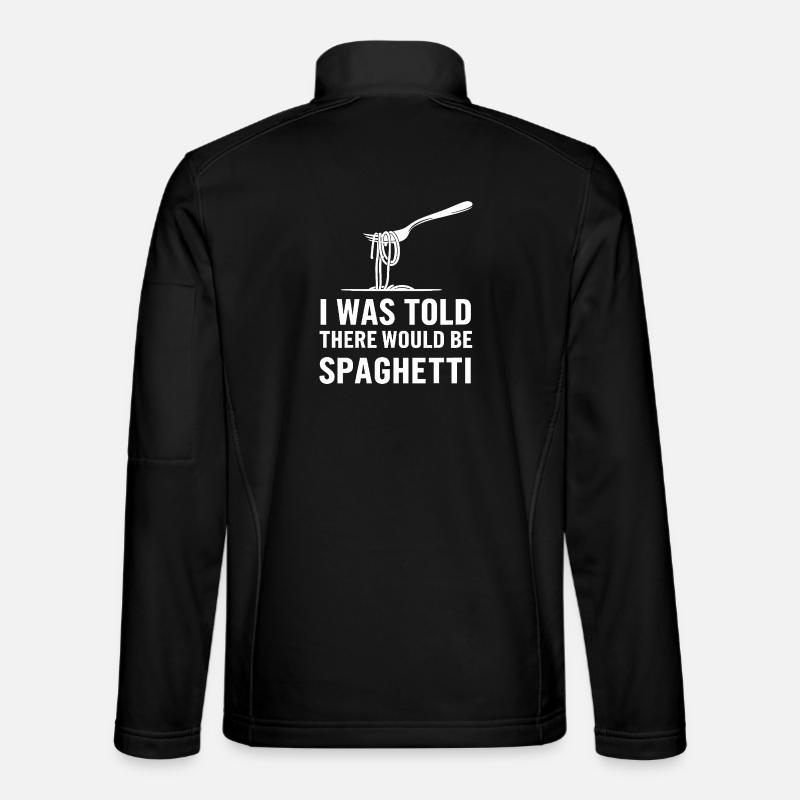 Spaghetti-Überraschung - Unisex Softshelljacke - Schwarz