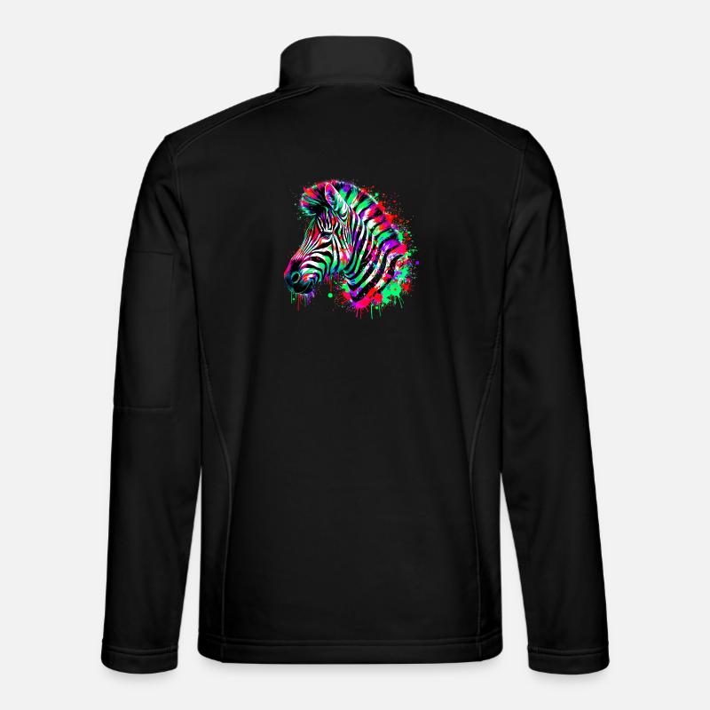 Zebra - Unisex Softshelljacke - Schwarz