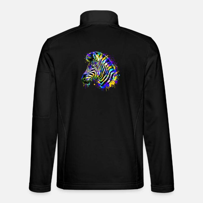 Zebra - Unisex Softshelljacke - Schwarz