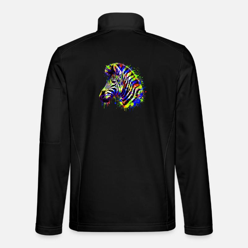 Zebra - Unisex Softshell Jacket - black