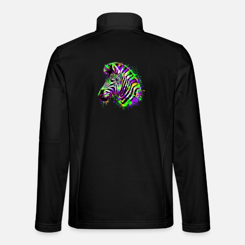 Zèbre Veste en tissu softshell Unisexe