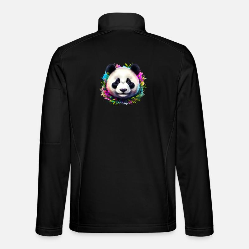 Panda Unisex Softshelljacke