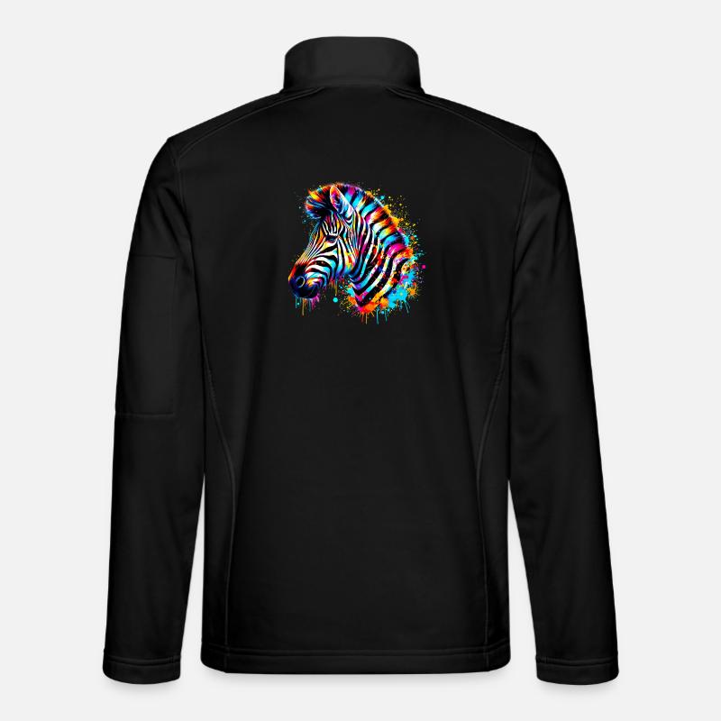 Zebra - Unisex Softshell Jacket - black