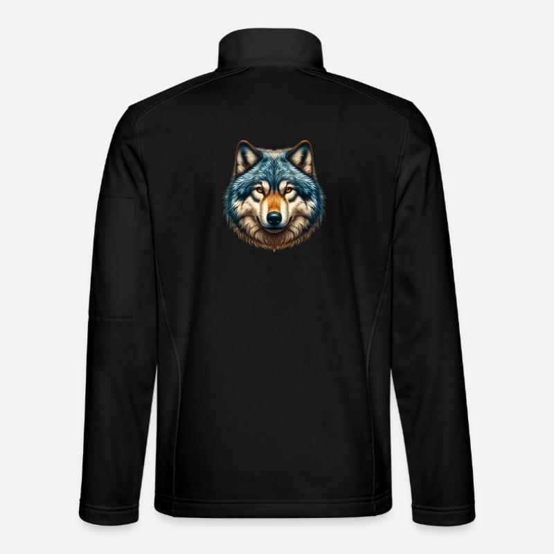 Wolf - Unisex Softshell Jacket - black