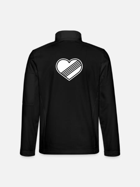 Cœur à plein régime contre la limite de vitesse - Veste en tissu softshell Unisexe - noir - Dos