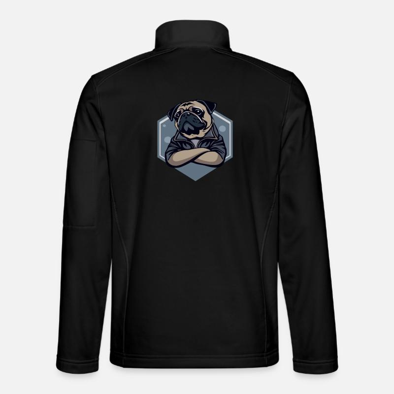 Chien carlin Veste en tissu softshell Unisexe